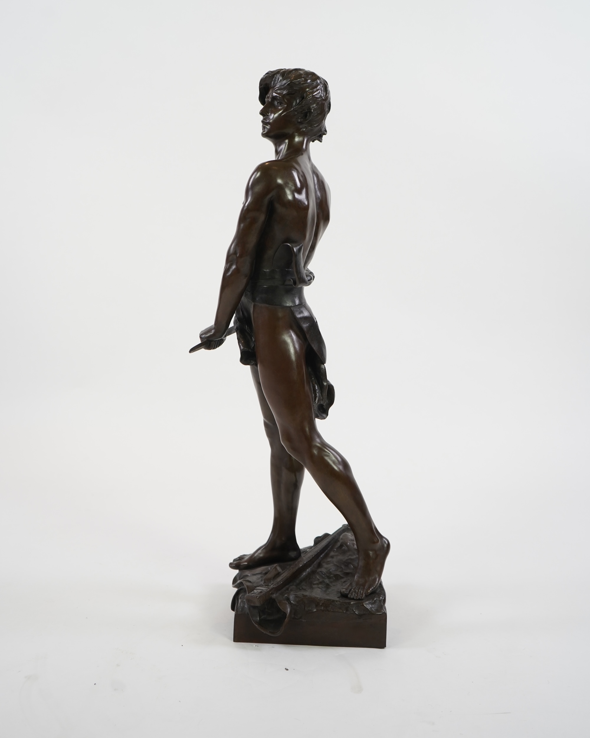 François-Raoul Larche, (1860-1912). 'Vingt Ans', a large patinated bronze figure